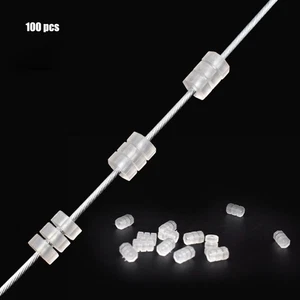100pcs Clear Bicycle Brake Cable Protector for 1.1-1.8mm Inner Cable - Picture 1 of 9