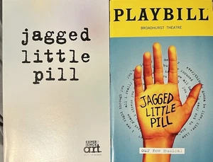 Lote de 2 Playbills JAGGED LITTLE PASLL - Broadway y Pre-Bway A.R.T. Alanis - Imagen 1 de 3
