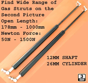Gas Struts Strut Heavy Duty 730mm x 1200N Trucks - Picture 1 of 5