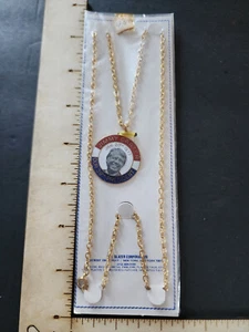 President Jimmy Carter Commemorative Inauguration Necklace & Medallion, 1977 NIP - Picture 1 of 4