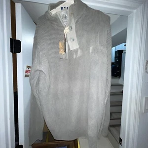 Salute Mens Pullover Sweater Size L NHL Carbon Pebble See Pic New - Picture 1 of 6