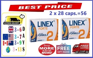 Linex Forte - Probiotische präbiotische Darmflora - 2 x 28 Stck. - KOSTENLOSER VERSAND + GESCHENK - Bild 1 von 2