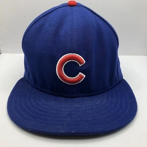 New Era 59FIFTY MLB Chicago Cubs Cool Base Fitted Game Hat Cap Blue Size 7 1/2 - Picture 1 of 11