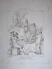 Giudizio di Paride, Pompei, rara incisione da Pistolesi 1850 Afrodite/Atena/ERA