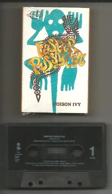 FASTER PUSSYCAT Poison Ivy w/Tattoo MINT 1989 USA Cassette Single Tape Cassingle Foto 1 de 2