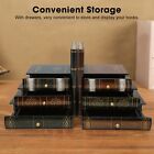 Bookends Retro Shelves Book Ends Books Support Stand With Drawers Decoration Eom