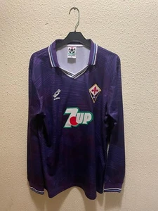 CAMISETA FUTBOL REEDICIÓN AS FIORENTINA 1992-93 LOTTO 9 (BATISTUTA) Talla "XL" - Imagen 1 de 5
