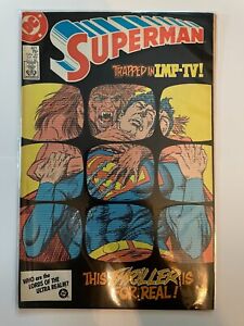 DC Com, No. 421, Superman: Trapped in IMP-TV! This Thriller is for Real JUL 1986