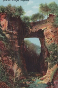 Postal Puente Natural Virginia VA 1900s Landmark Arco Natural Lugar Histórico - Imagen 1 de 7