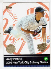 2000 TOPPS SUBWAY SERIES #43 ANDY PETTITTE