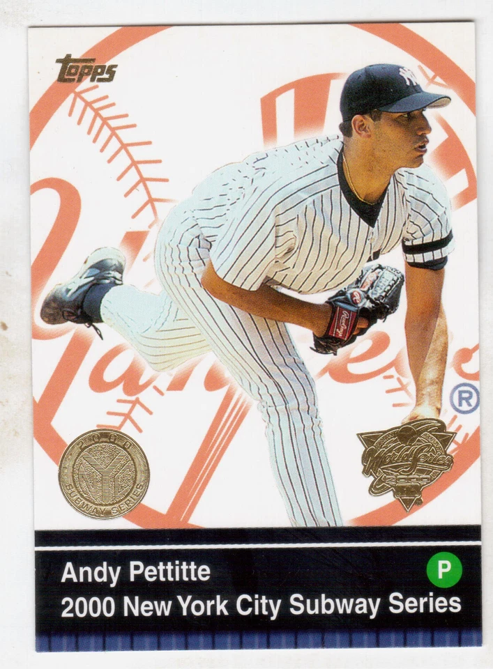 2000 TOPPS SUBWAY SERIES #43 ANDY PETTITTE - Image 1 of 1