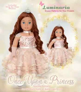 Printed Pattern 18" Doll Clothes American Girl Holiday Gala Christmas Dress Gown - Picture 1 of 10