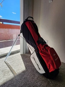 Traveler's Custom TaylorMade FlexTech 23 Driver Stand Golf Bag Red/Black/White - Picture 1 of 4