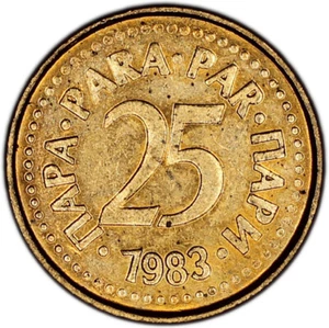 YUGOSLAVIA coin 25 Para 1983 Uncirculated - Picture 1 of 7