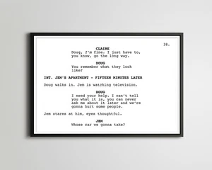 THE TOWN - Screenplay POSTER! - Film - Script - Writing - Boston - Fenway Park - Picture 1 of 6