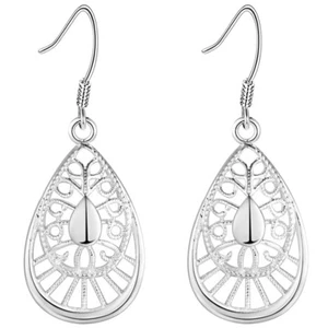 jewelry wedding 925 Silver Earring Fashion Charm Beautiful wedding For women - Picture 1 of 2