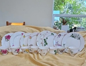 8. 3 Pieces of Royal Kent Bone China Ready Made Tea Party + 1 Extra Plate - Picture 1 of 12