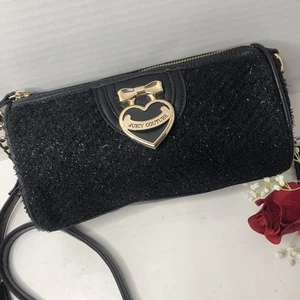 Juicy Couture Lakritz Precious Moments Roll Umhängetasche Handtasche Schleife Neu ohne Etikett - Bild 1 von 12