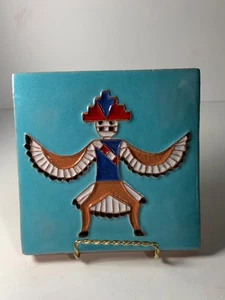 Vintage Desert House Lotz McKusick Gila Pottery Corkback Tile/Trivet 6 in. - Picture 1 of 8