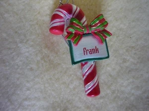 TODO BASTÓN DE CARAMELO ADORNO NAVIDAD PERSONALIZADO "FRANK" - Imagen 1 de 3