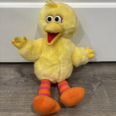 复古 Tyco 芝麻街 Tickle Me Pals Big Bird 会说话的毛绒 1996 — 第 1/2 张图片
