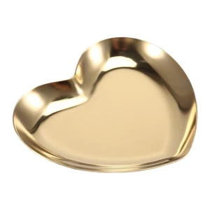 Plato de servir de joyería en forma metal contenedor almacenamiento arreglar O2168 - Imagen 1 de 7