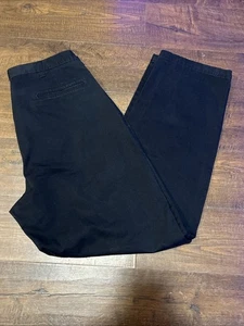 Wrangler Rugged Wear Relaxed Fit Twill Pants Men 38x32 Black 67WM4BK 100% Cotton - Picture 1 of 10