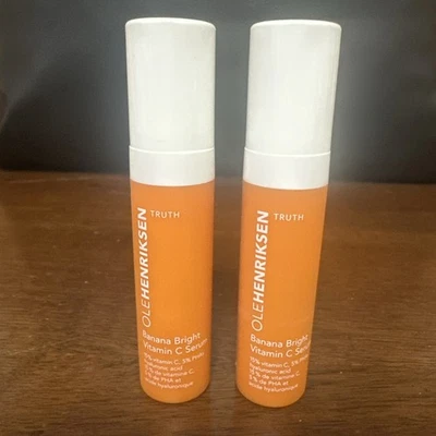 Ole Henriksen Banana Bright сыворотка с витамином С -7 мл/0,25 жидкой унции набор/2 новые без коробки - Изображение 1 из 3