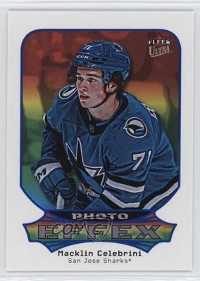 2024-25 Upper Deck Fleer Ultra Photo Effex Macklin Celebrini #PE11OF30 Rookie RC - Image 1 of 2