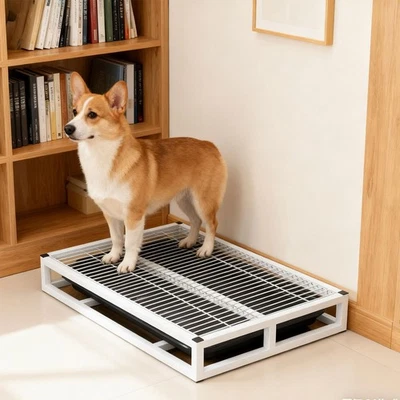 Bandeja para orinar para perros con bandeja de cajón sartén para mantener las patas y los pisos limpios inodoro para mascotas Foto 1 de 2