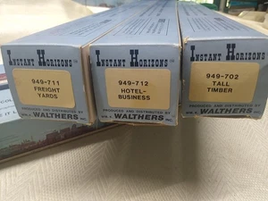 Walthers Backgrounds for Trains Lot of 5 Tall Tmber, Hotel Business,Freight Yard - Picture 1 of 12