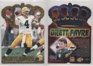 1996 Pacific Crown Collection Gold Crown Die-Cuts Brett Favre #GC-9 HOF