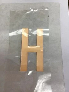 Firefighter / EMT Turnout Coat Reflective Iron-On Letter “H”Orange/Red D-6 - Picture 1 of 1