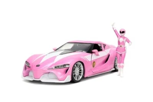 Jada 1:24 Hollywood Rides Toyota FT-1 Concept & Pink Ranger Figure 33224 Diecast - Picture 1 of 10