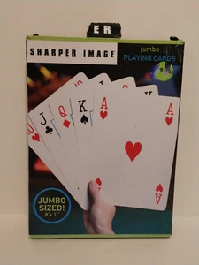 NUEVO ~ Imágenes más nítidas TARJETAS DE JUEGO TAMAÑO JUMBO Juego de Poker Noche 8""x11"" Gran Tamaño - Imagen 1 de 9