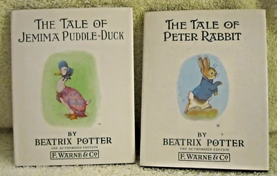Vtg. 2/pc. Authorized Edition Beatrix Potter Books. F. Warne & Co. Foto 1 de 4