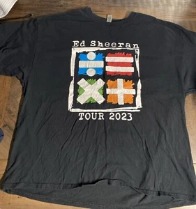 Ed Sheeran Band Tee Mathematics 2023 Tour Concert Merch Double Sided T Shirt 3XL - Picture 1 of 4