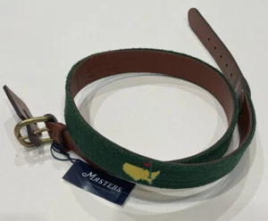 Cinturón Masters Talla 36 Smathers & Branson Needlepoint Augusta National Nuevo - Imagen 1 de 5