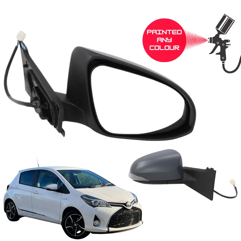 Espejo retrovisor pintado para Toyota Yaris 2011-2019 eléctrico térmico lado del conductor Foto 1 de 4