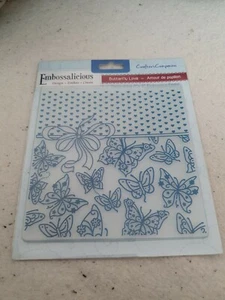 Crafter's Companion Embossalicious Butterfly  Love Embossing Folder 6" x 6"  - Picture 1 of 2