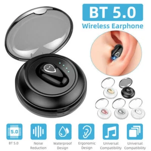 TWS Wireless Earphones Mini Headset Stereo Headphones Earbuds for Bluetooth 5.0 - Photo 1 sur 17