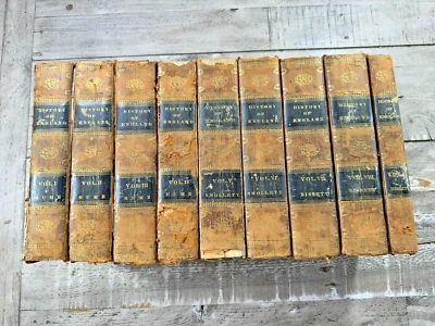 1822 Antique History Books "The History of England" Hume, Smollett - Image 1 of 4
