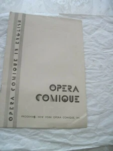 New York Opera Comique, Programm 1932 - Bild 1 von 2