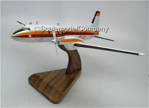 HS-748 TAT Airlines Hawker-Siddeley Airplane Mahogany Kiln Dry Wood Model Small - Picture 1 of 1
