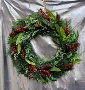 Vilma WREATH Christmas D45cm New With Box - Picture 1 of 8