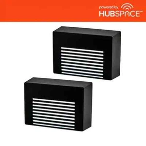 Hampton Bay Hubspace Smart Color Changing Deck Lights 1009 913 060 Black 2 Pack - Picture 1 of 3