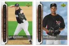 2007 Upper Deck ROOKIE OF THE YEAR PREDICTORS Pick-A-Card Juan Perez Lee Gardner