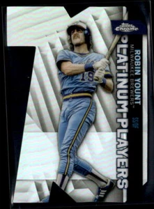 2021 Topps Chrome Update #CPDC-22 Robin Yount Platinum Player Die Cut - Picture 1 of 2