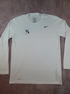 Nike Tee Shirt Dri-FIT Cypress Bay Men's Large White Long Sleeve Crew Neck - Picture 1 of 21