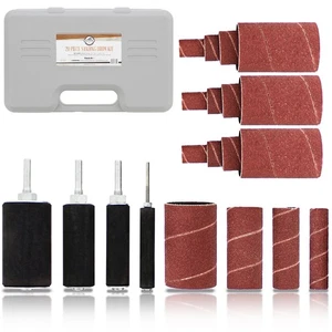 DCT 1/4 Inch Drive Drill Press Sanding Drum Kit - Rubber Sanding Drums (0.5-1... - Bild 1 von 7
